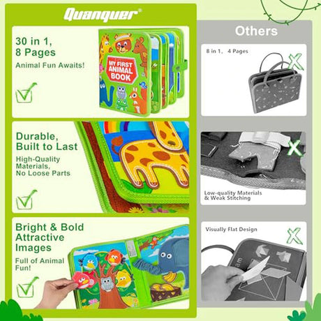 My First Animals Quiet Book – Felt Matching Activities – image 5 of 8