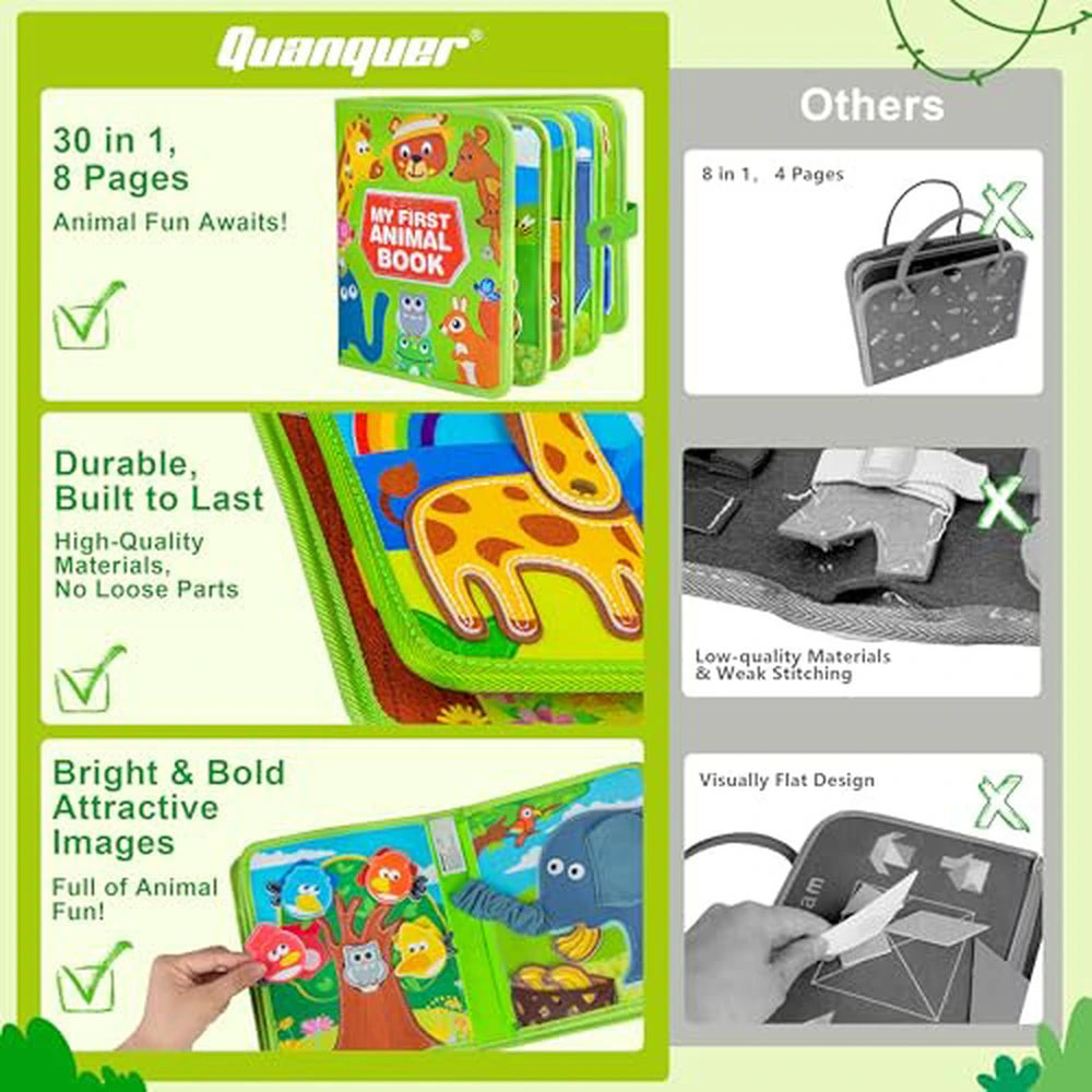My First Animals Quiet Book – Felt Matching Activities – image 6 of 8