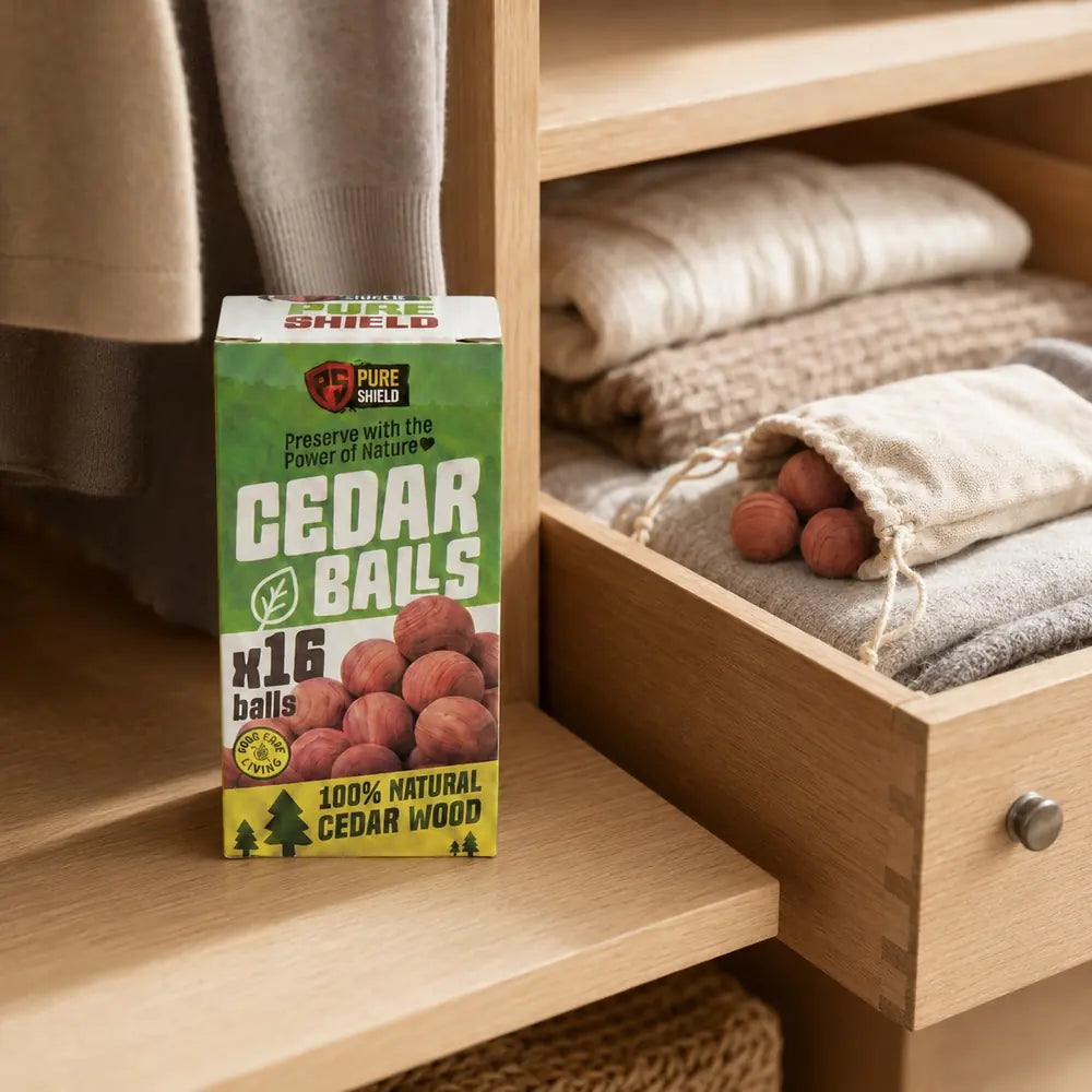 Pure Shield Natural Red Cedar Balls – 16 Pack