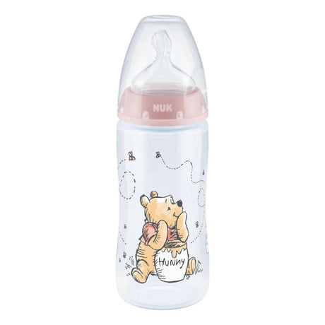 NUK Disney Winnie the Pooh First Choice Plus Baby Bottle with Temperature Control - KiwiBargain