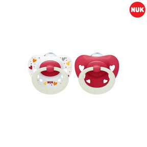 NUK Signature Night Soother - 2pk - 0-36 Months - KiwiBargain