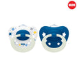 NUK Signature Night Soother - 2pk - 0-36 Months - KiwiBargain