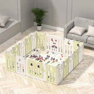 Owl Design Baby Playpen: Slide, Swing, Rocker, Pool & More - KiwiBargain