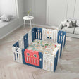 Baby Playpen with Owl design & Game Panel - 16pcs - KiwiBargain