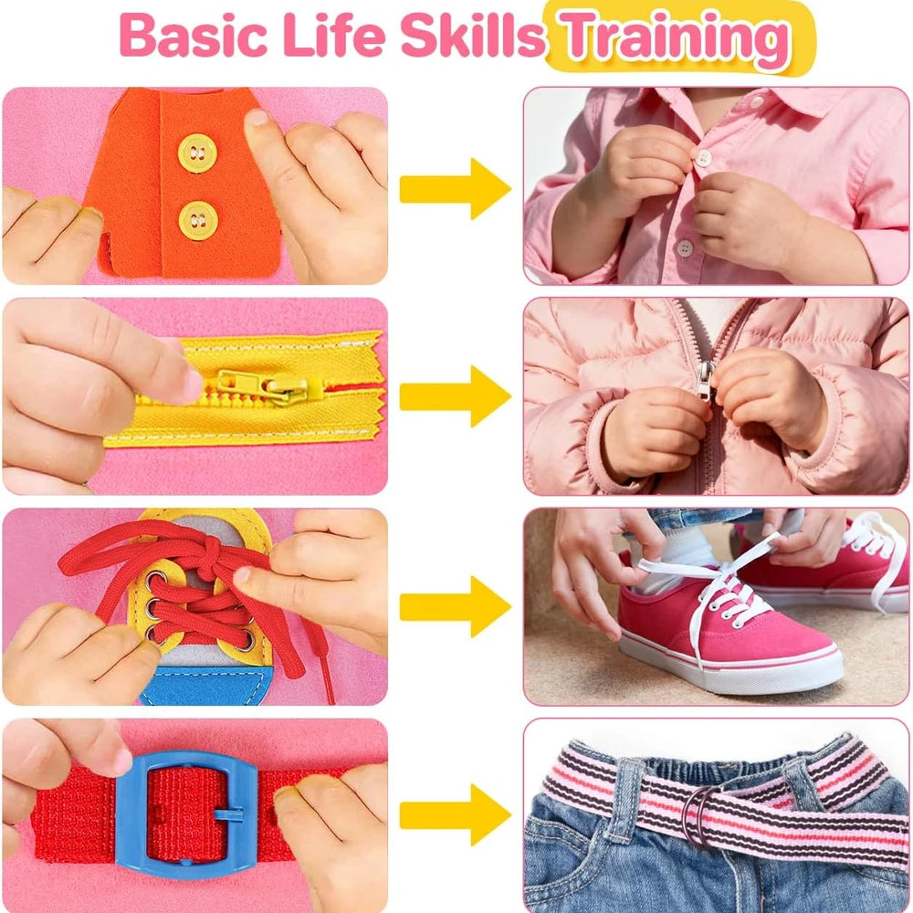 Pink Unicorn Travel Busy Board – Life Skills Activity Book – image 6 of 11