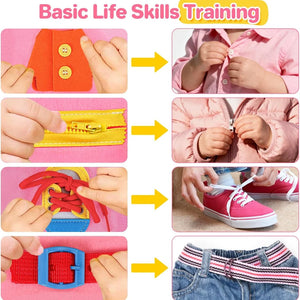 Pink Unicorn Travel Busy Board – Life Skills Activity Book – image 6 of 11