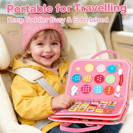 Pink Unicorn Travel Busy Board – Life Skills Activity Book – image 7 of 11