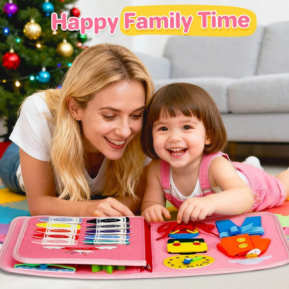 Pink Unicorn Travel Busy Board – Life Skills Activity Book – image 9 of 11