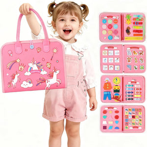 Pink Unicorn Travel Busy Board – Life Skills Activity Book – image 10 of 11