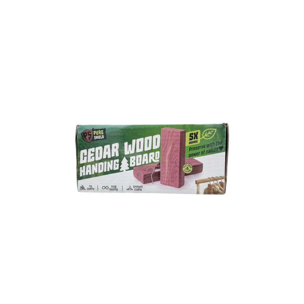 Pure Shield cedar hanging board pack front