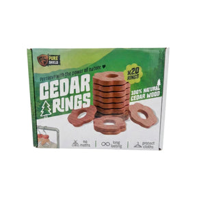 Pure Shield natural cedar rings 20 pack