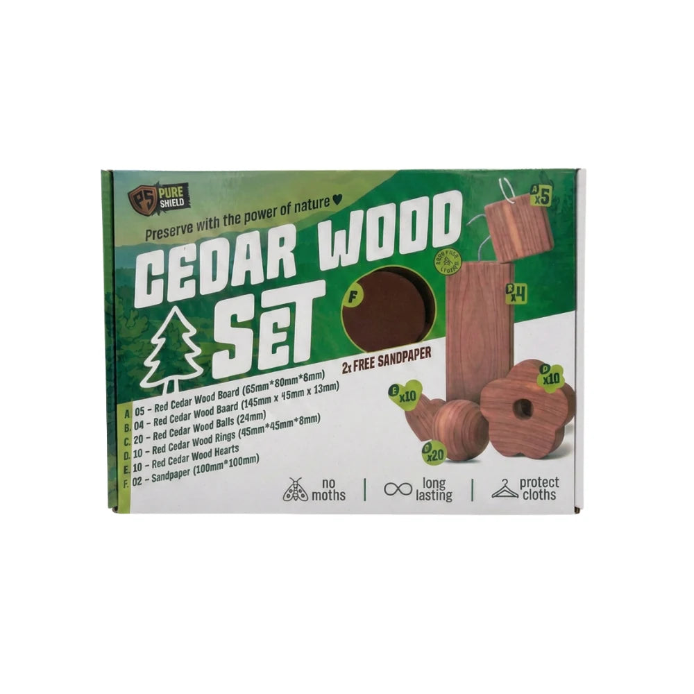 Pure Shield natural cedar wood wardrobe set