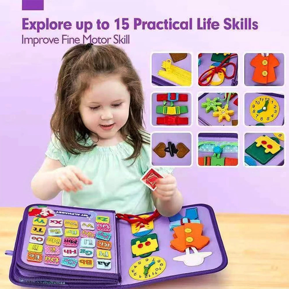 Purple Fantasy Travel Busy Board – Practical Skills Activity Book – image 6 of 10