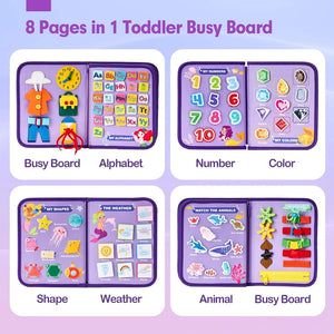 Purple Fantasy Travel Busy Board – Practical Skills Activity Book – image 7 of 10