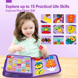Purple Fantasy Travel Busy Board – Practical Skills Activity Book – image 8 of 10