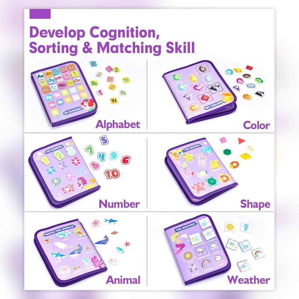 Purple Fantasy Travel Busy Board – Practical Skills Activity Book – image 9 of 10