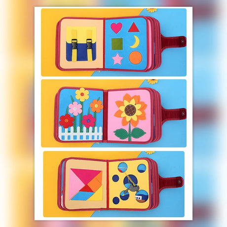 Rainbow Alphabet Felt Quiet Book – Practical Life Activities – image 6 of 9