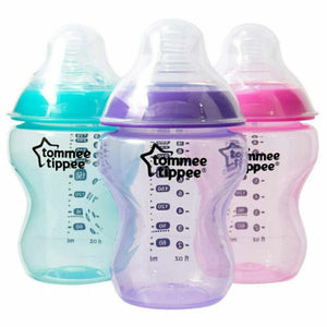 Tommee Tippee Close to Nature Feeding Bottles 260ml- 3pack (Girl) - KiwiBargain