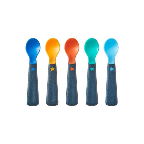 Tommee Tippee Easy Grip Seeding Spoons- 5pack (Asstd. Colours) - KiwiBargain
