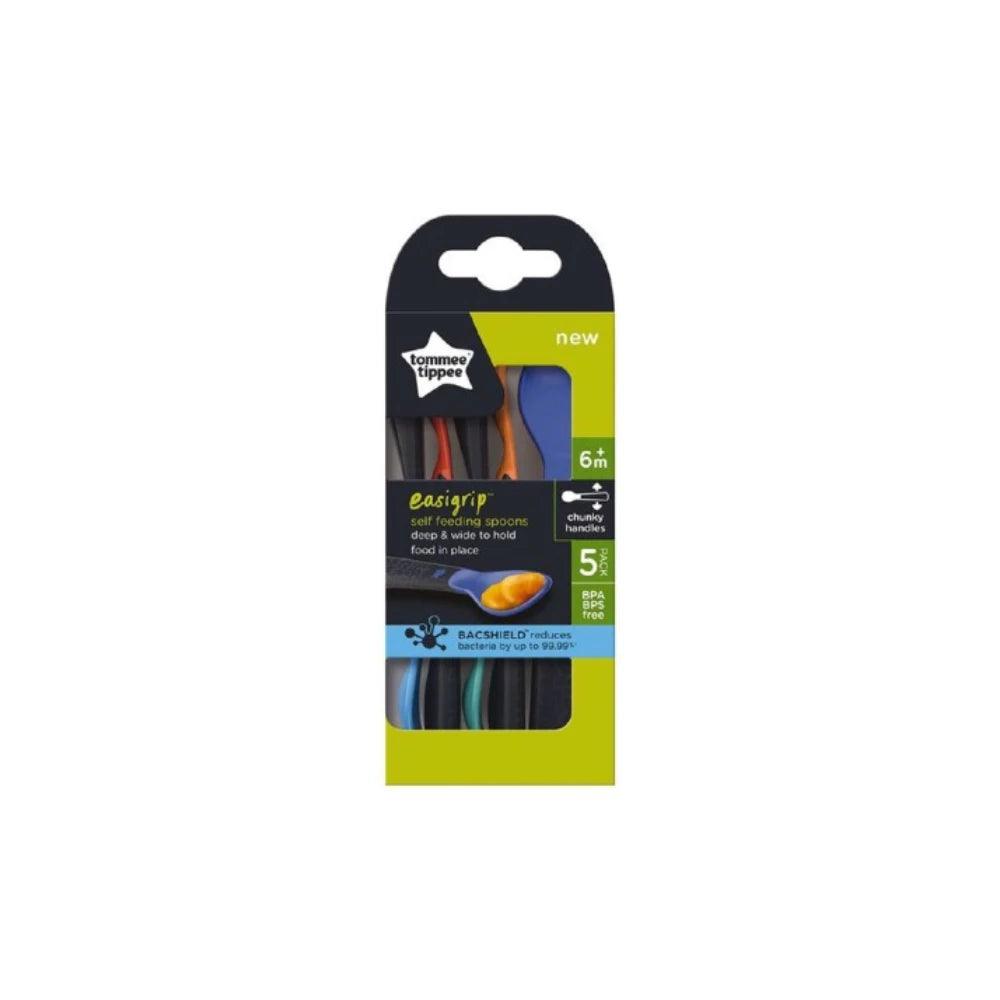 Tommee Tippee Easy Grip Seeding Spoons- 5pack (Asstd. Colours) - KiwiBargain