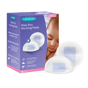 Disposable Stay Dry Nursing Pads, 60 Wrapped Pads - Lansinoh - Glowish