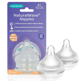 Lansinoh, 2s slow flow Natural Wave Nipples - KiwiBargain