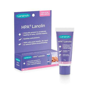 Lansinoh HPA Lanolin Nipple Cream 15g, Hypoallergenic, 100% Natural - Glowish