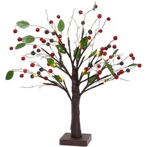 Ruby Fruit Bonsai Tree Light - Warm White - KiwiBargain